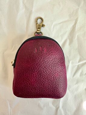 Portland Leather Goods Itsy Bitsy Mini Leather Key Pouch in Orchard